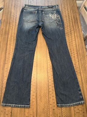 HARLEY-DAVIDSON Y2K Angel Wing Pocket Graphic Jeans